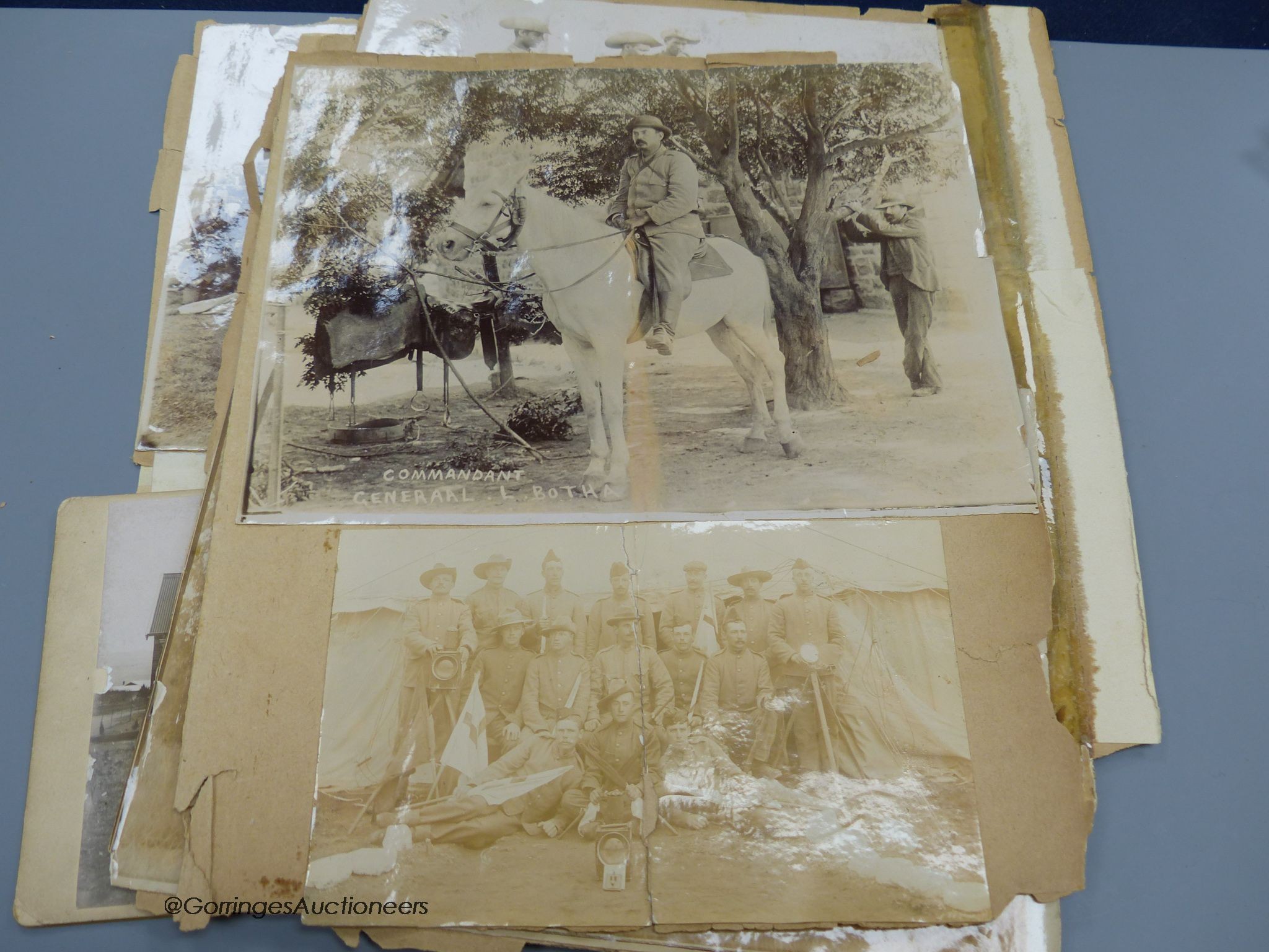 An archive of Boer War photos and ribbons